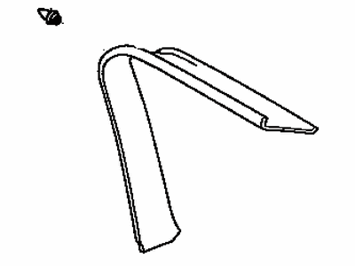 Toyota 67937-42020-E0 Garnish,  Back Door Side,  RH