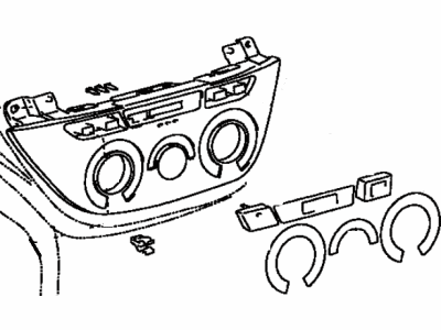 Toyota 55519-42080 Plate,  Heater Control Name