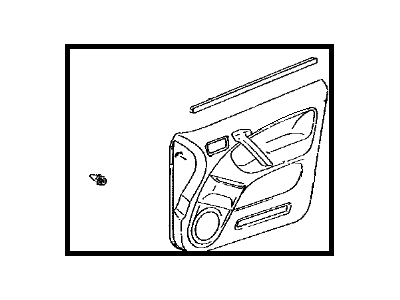 Toyota 67610-42680-B0 Board Sub-Assy,  Front Door Trim,  RH