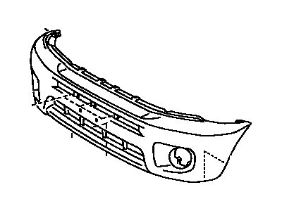 Toyota 52119-42911 Cover,  Front Bumper