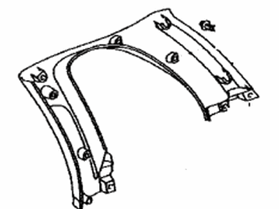 Toyota 62472-42010-E0 Garnish,  Roof Side,  Inner LH