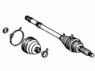 Toyota 42370-49075 Shaft Assy,  Rear Drive Outboard Joint,  RH