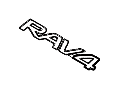 Toyota 75431-42020 Emblem,  Back Door,  NO.1