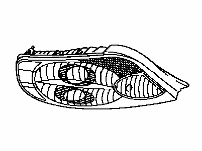 Toyota 81561-06110 Lens,  Rear Combination Lamp,  LH