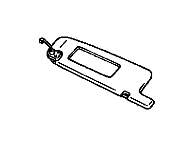 Toyota 74320-06040-A1 Visor Assy,  LH