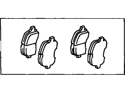 Toyota 04465-33120 Pad Kit,  Disc Brake,  Front