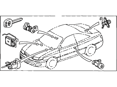 Toyota Solara Ignition Lock Cylinder - 89708-33340