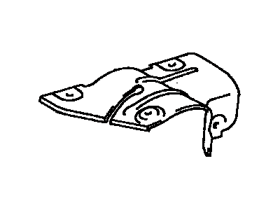 Scion 17168-28011 Insulator,  Exhaust Manifold Heat,  NO.2