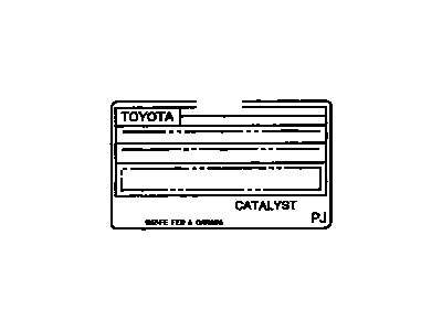 Toyota 11298-28250 Label,  Emission Control Information
