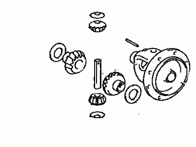 Toyota 41301-28070 Case Sub-Assy,  Front Differential,  NO.1