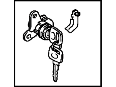 Toyota 69052-33210 Cylinder & Key Set,  Door Lock,  LH