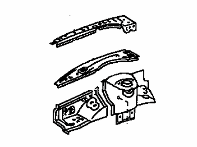 Toyota 53701-06060 Apron Sub-Assembly, Front Fender, Passenger Side