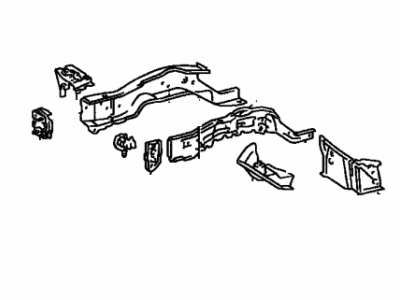 Toyota 57102-06040 Member Sub-Assembly, Front Side, Driver Side