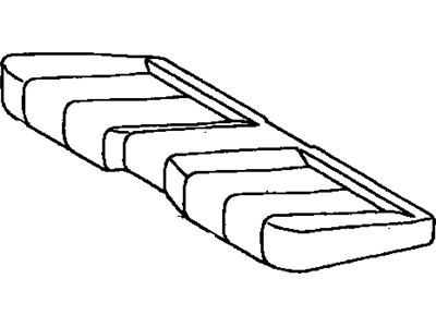 Toyota 71075-06130-A0 Cover,  Rear Seat Cushion (For Bench Type)