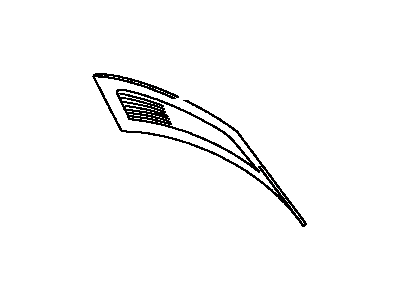 Toyota 64810-AA010-C0 Window Assembly, Convertible Roof Tarpaulin Back, Black