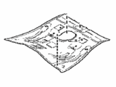 Toyota 58211-12800 Pan, Center Floor 58211-12800 Toyota Pan, Center Floor Illustration 1 of 1