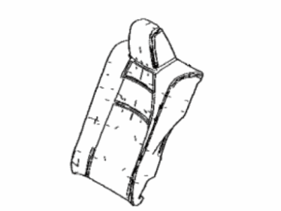 71652-12870 Toyota Pad, Rear Seat Back, Driver Side(For Separate Type) Illustration 1 of 1