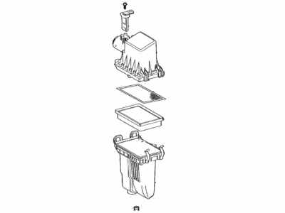 Toyota 17700-37360 Cleaner Assembly, Air