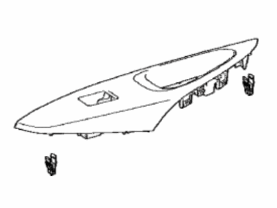 74271-12510 Toyota Panel, Rear Door Armrest Base, Upper Passenger Side Illustration 1 of 1