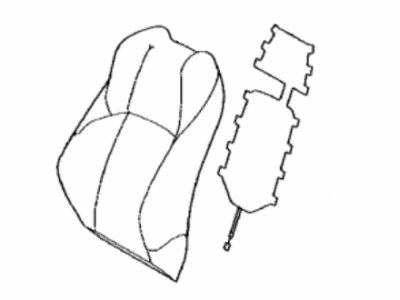 71074-1AC20-C5 Toyota Cover, Front Seat Back, Driver Side(For Separate Type) Illustration 1 of 1