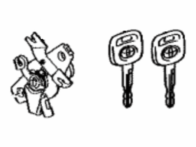 Toyota 69055-12A70 Cylinder & Key Set, Luggage Compartment Lock