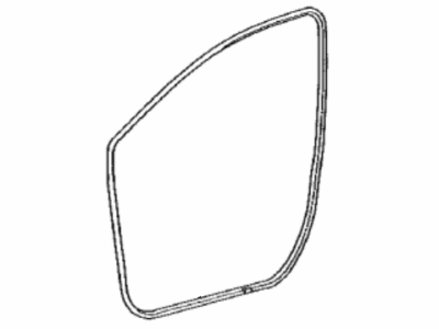 Toyota 62311-12290 Weatherstrip, Front Door Opening Trim, Passenger Side