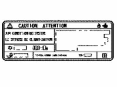 Toyota 88723-12280 Label,  Cooler Service Caution