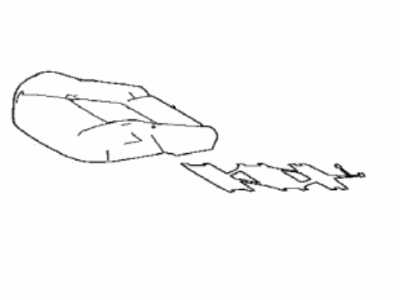 71072-1AB80-A4 Toyota Cover, Front Seat Cushion, Driver Side(For Separate Type) Illustration 1 of 1