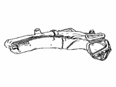 55085-12200 Toyota Duct Sub-Assembly, Heater To Register Illustration 1 of 1