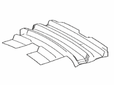 63342-12370 Toyota Pad, Roof Silencer Illustration 1 of 1