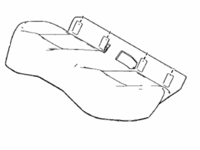 Toyota 71075-12P90-B5 Cover, Rear Seat Cushion (For Bench Type)