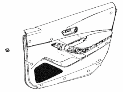 Toyota 67620-12T50-C0 Board Sub-Assembly, Front Door Trim, Driver Side 67620-12T50-C0 Toyota Board Sub-Assembly, Front Door Trim, Driver Side Illustration 1 of 1