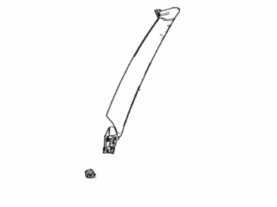 Toyota 67664-12030 Garnish, Door Frame, Upper Driver Side
