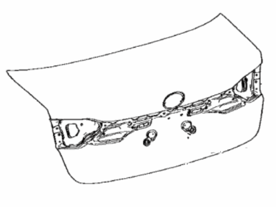 Toyota 64401-12D80 Panel Sub-Assembly, Luggage Compartment Door