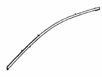 Toyota 75754-12080 Moulding, Front Door Window Frame, Upper Driver Side