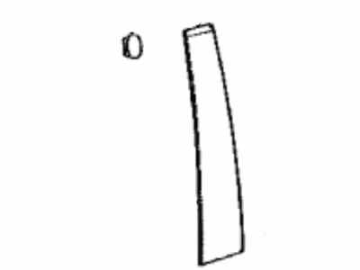 Toyota 75756-12160 Moulding, Front Door Window Frame, Driver Side