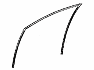 Toyota 68151-12320 Run,  Front Door Glass,  LH