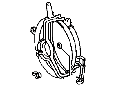 Toyota Tercel Fan Shroud - 16711-15161