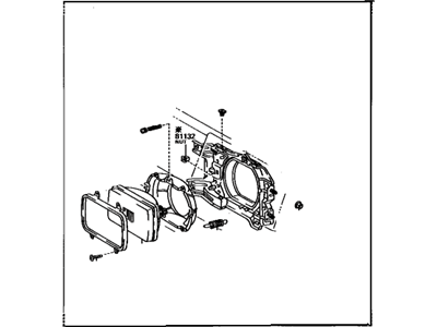 Toyota Tercel Headlight - 81110-16380