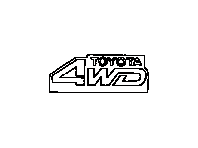 1987 Toyota Tercel Emblem - 75311-16360