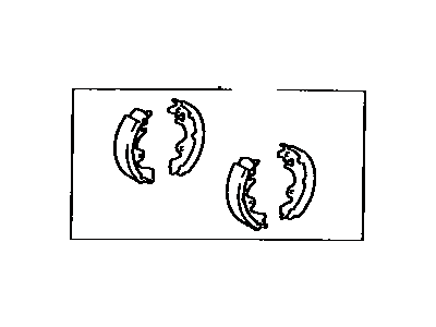 Toyota Tercel Brake Shoe Set - 04495-16032