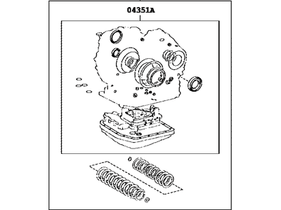Toyota 04352-08160 Kit, Transaxle Overhaul(ATM), Passenger Side