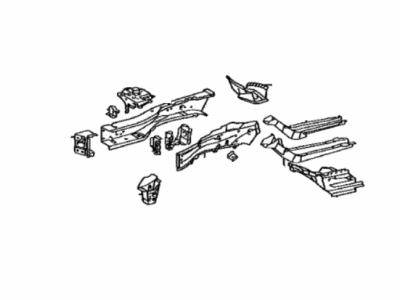Toyota 57102-07020 Member Sub-Assembly, Front Side, Driver Side