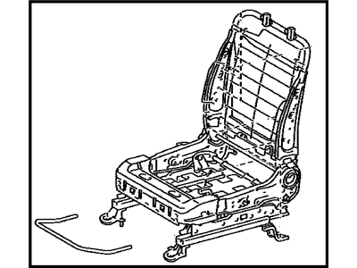 Toyota 71110-06011 Frame Assembly, Front Seat W/Adjuster, Passenger Side