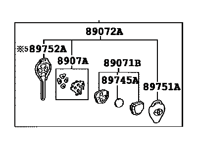 Toyota 89070-06650 Transmitter