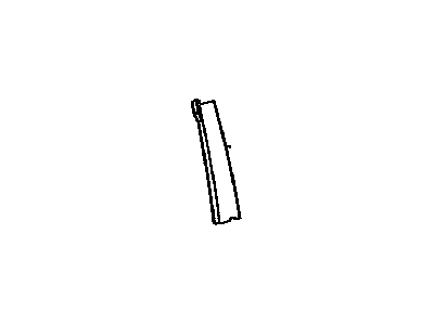 Toyota 75761-33010 Moulding,  Rear Door Window Frame,  Front RH