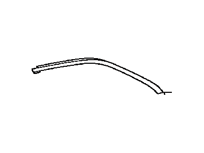 Toyota 75763-33080 Moulding,  Rear Door Window Frame,  Upper RH