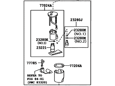 Toyota Fuel Pump - 77020-06131
