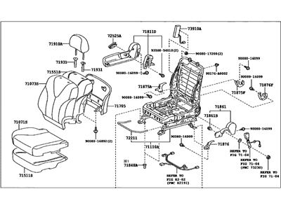Toyota 71100-06N71-E0 Seat Assembly, Front Passenger Side