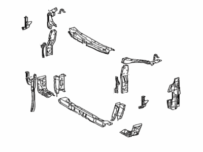 Toyota 53210-06030 Support Assembly, Radiator 53210-06030 Toyota Support Assembly, Radiator Illustration 1 of 1